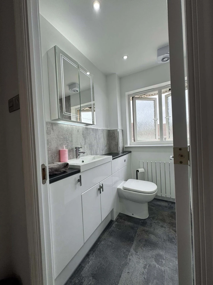 Radiator installation in Aberdeen home