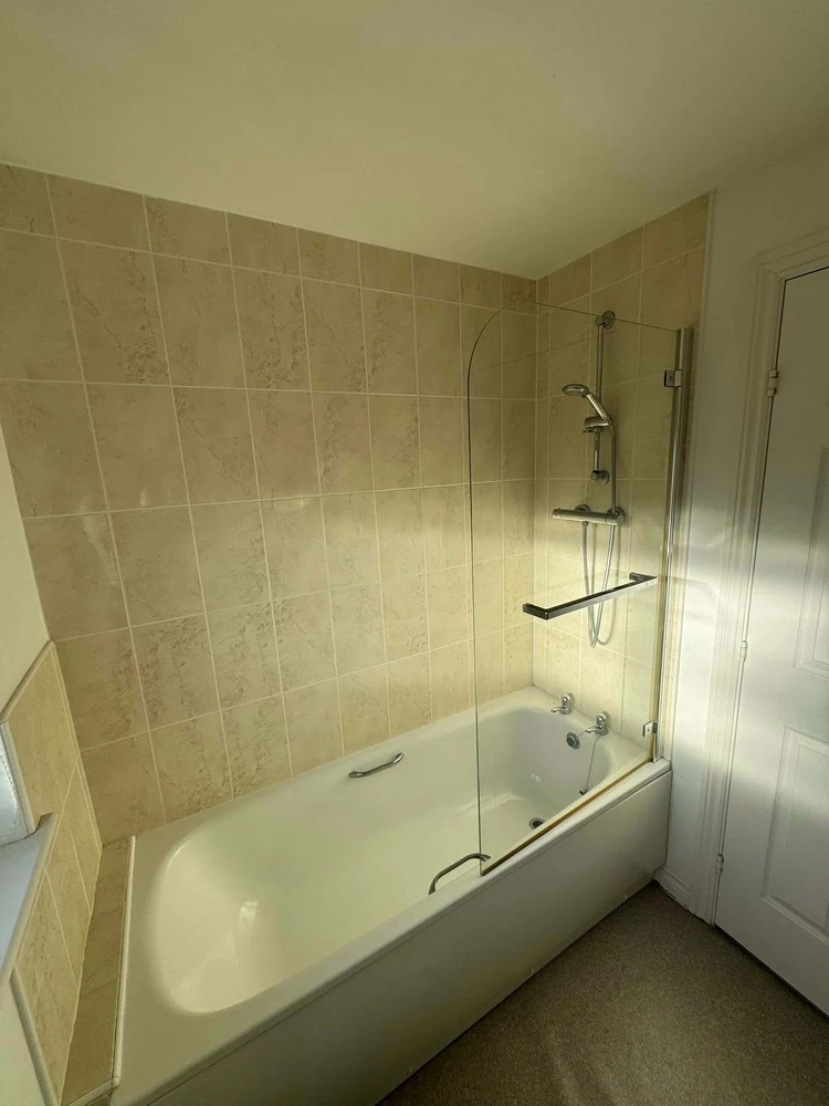 Bathroom installation with modern fixtures